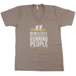 GOSHEN Running People V-Neck Cinder Organic