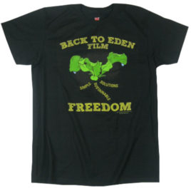 Back to Eden – Freedom Tee Black 100% Cotton