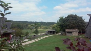 overlooking valley